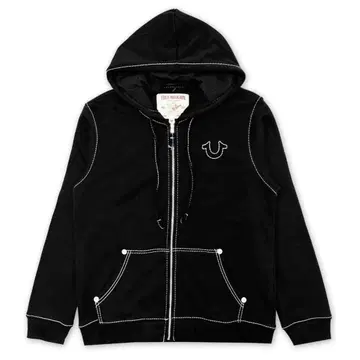 TRUE RELIGION 블랙 후드티