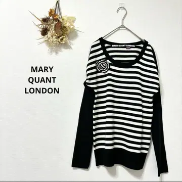 [ MARY QUANT LONDON ] (M) 니트탑 보더 데이지