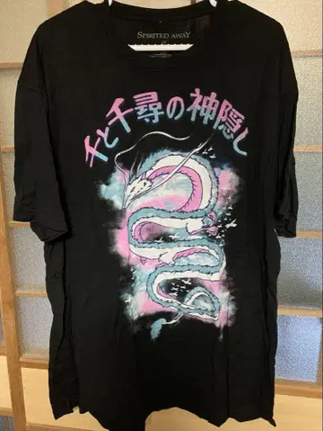 구제 의류 센과 치히로의 행방불명 하쿠 T셔츠 2XL 레어