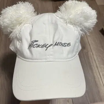 디즈니 리조트 미키마우스 캡 모자 화이트 2