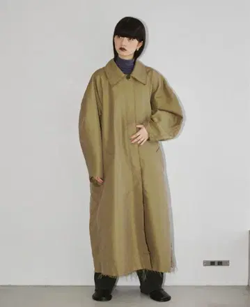 TODAYFUL Satin Twill Coat 카키 36