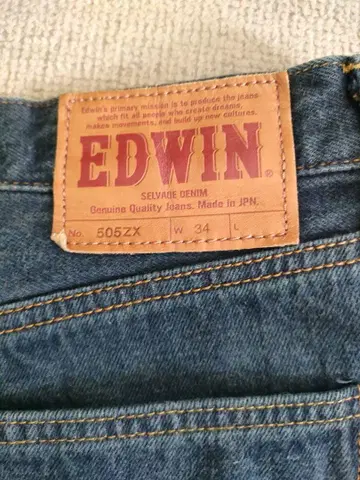 EDWIN 505 ZX W34 SELVCGE 데님 청바지