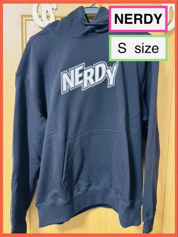 [정품 새상품] NERDY 블랙 후드티 S 사이즈
