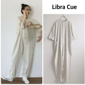 Libra Cue 린넨 믹스 콤비네종 올인원 면마