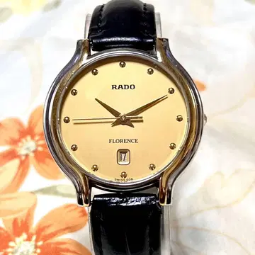 새 배터리 시크한 RADO FLORENCE 남성용 손목시계 작동품