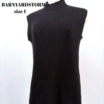 BARNYARDSTORM 블랙 민소매 니트 사이즈 1 [ 194 ]