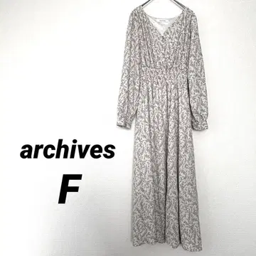 archives 아카이브 롱 원피스 꽃무늬 올 패턴 성숙/러블리 고급