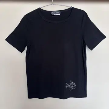 Salvatore Ferragamo 반팔 티셔츠 등 로고 S 블랙