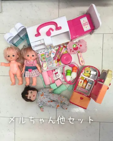 할인 멜짱 토끼 구급차 멜짱 인형 세트