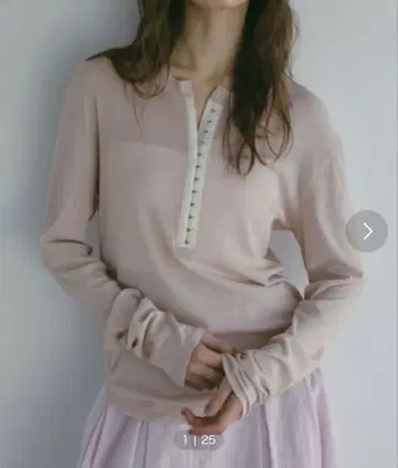 [미사용 새상품] 에트레 토쿄 프론트 후크 소프트 풀오버