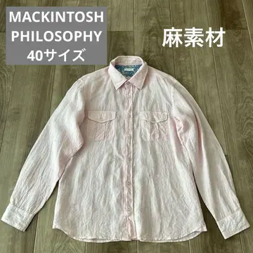 MACKINTOSH PHILOSOPHY 핑크 긴팔 셔츠 40