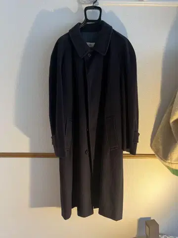 80년대 Aquascutum 아쿠아 스큐텀 캐시미어 발마칸 코트