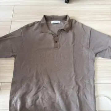 GREEN LABEL RELAXING 브라운 피케 셔츠 XL