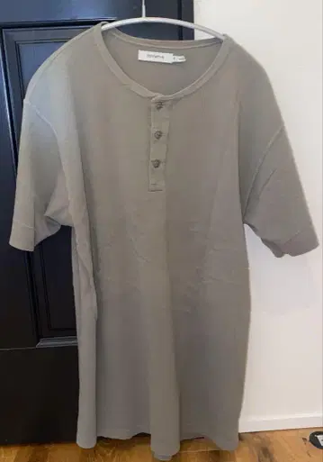 DWELLER HENLEY NECK PIQUE OVERDYED