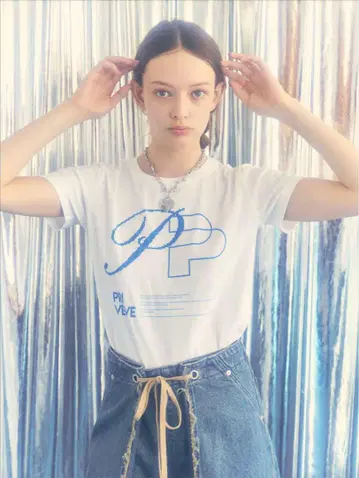 PRIVEVE THE PP LOGO PRINT T-SHIRT