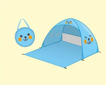 [ Qoo ] 접이식 텐트 파랑