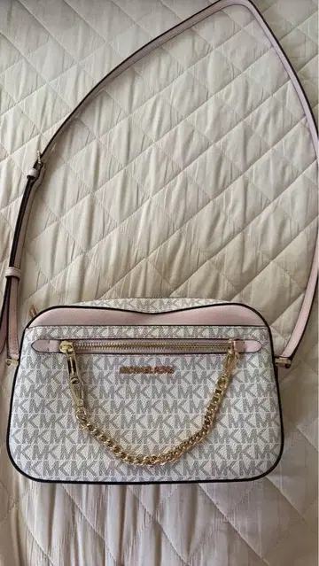 MICHEAL KORS 숄더백 화이트/핑크