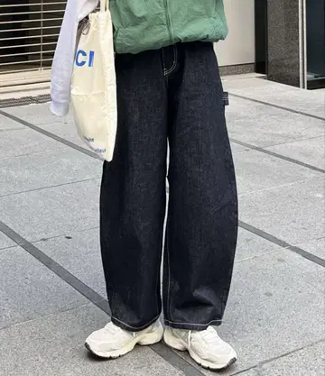 CPCM 커브 페인터 데님 네이비 S