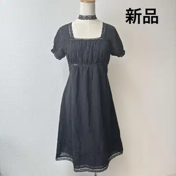 새상품 다크 코어 다크 코케트 블랙 레이스 원피스 coquette