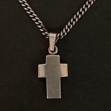 십자가 크로스 925 실버 목걸이 빈티지