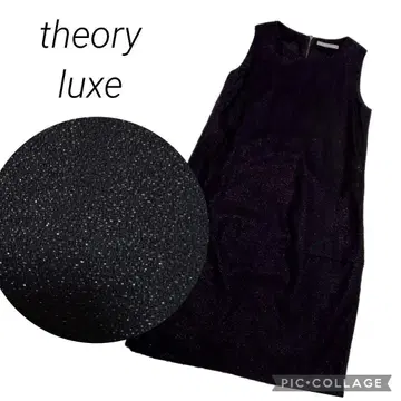 31 띠어리 럭스 theory 원피스 여성용 블랙 라메 무릎 기장