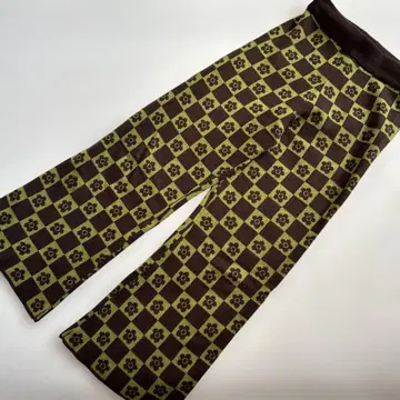 MARY QUANT 마리콴트 롱 와이드 팬츠 꽃무늬 올 패턴 플라워