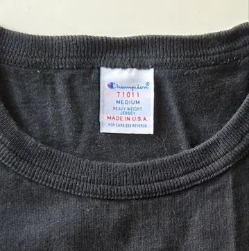 USA Champion T1011 블랙 티셔츠 M