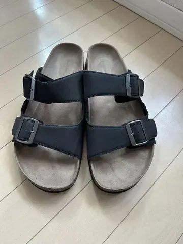 [ 새상품급 30cm 남성용 샌들 ] 블랙 컴포트 샌들 2 버클