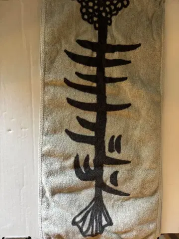[ 사카낙션 ] MUFFLER TOWEL 머플러 타월 베이지 화이트