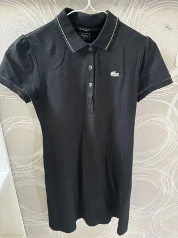 Lacoste 블랙 폴로 원피스 반팔
