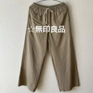 무인양품 여성용 와이드 팬츠