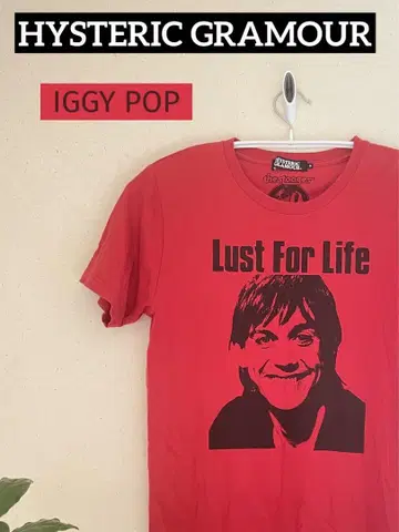 [단종] HYSTERIC GLAMOUR IGGY POP 티셔츠 S 빨간색