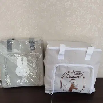 미피 & 아기 원숭이 조지 보냉 백 세트