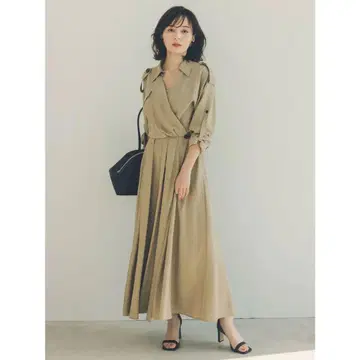 anuans 트렌치 디테일 원피스
