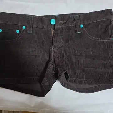 BANANA SEVEN 다크 브라운 코듀로이 숏팬츠