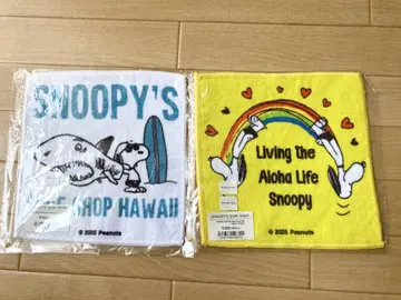 SNOOPY'S SURF SHOP 미니 타월 2매 세트