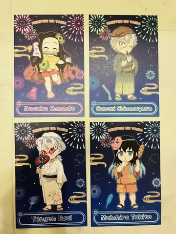 귀멸의 칼날 ufotable cafe 불꽃축제 엽서 우즈이 텐겐