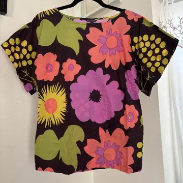 마리메꼬 marimekko 코튼 면 셔츠 블라우스 빈티지 구제 레어