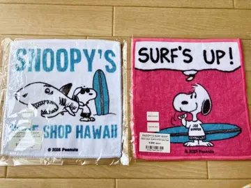Snoopy 서프샵 타월 2매 세트