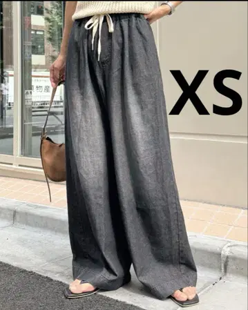 [새상품] 부드러운 와이드 이지 데님 차오패닉 티피 블랙 XS
