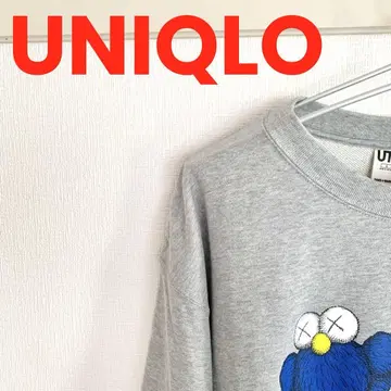 UNIQLO 유니클로 맨투맨 트레이너 그레이 카우스+워홀
