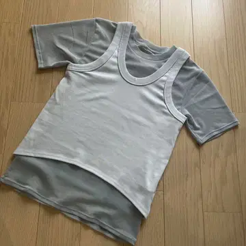 [미사용 새상품] JOHN MASON SMITH 그레이 스카이블루 T셔츠