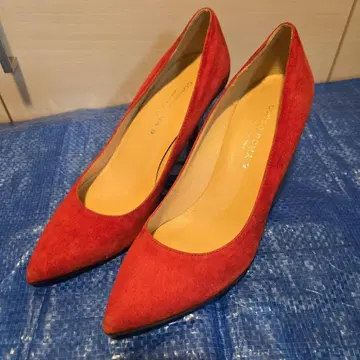 CORSO ROMA 9 레드 스웨이드 하이힐 23.5cm