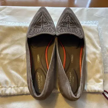 ROCKPORT 스웨이드 플랫슈즈 그레이