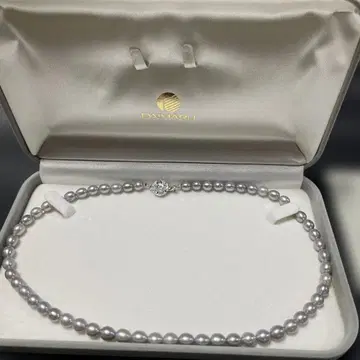 블랙 담수 염색 펄 목걸이