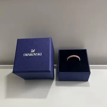 Swarovski 로즈골드 스톤 반지