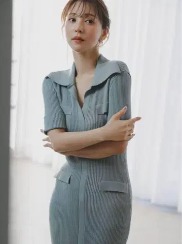 택 포함 새상품 SNIDEL 스키퍼 니트 원피스 MNT