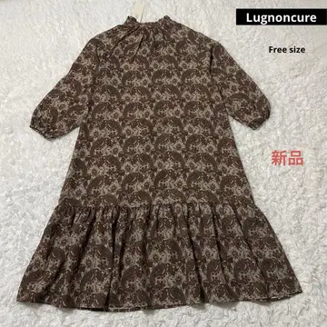 르농큐르 Lugnoncure 롱 원피스 페이즐리 새상품 올 패턴