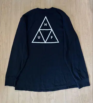 HUF 블랙 롱 슬리브 티셔츠