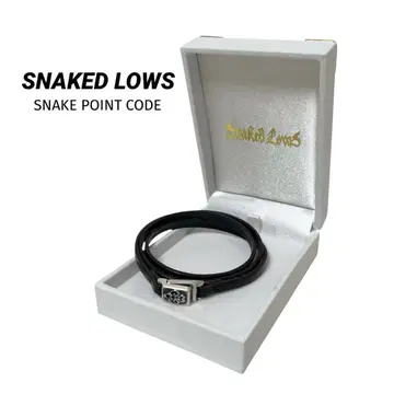 SNAKED LOWS 스네이키드 로우즈 가죽 팔찌 실버925